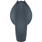 SATISFYER - PERFECT PAIR 2 MULTIVIBRATOR 2 IN 1 PENIS RING AND FINGER STIMULATOR GREY